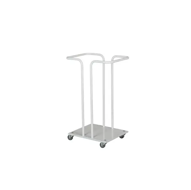 Affaldsstativ m/ bøjle, 110 ltr, hvid, Tina Trolleys, (1 stk.)