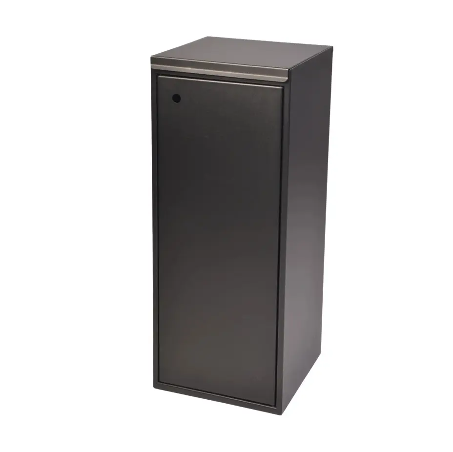 Affaldsspand m/ 2x60 ltr rum, lukket låg, sort, Tina Trolleys, (1 stk.)