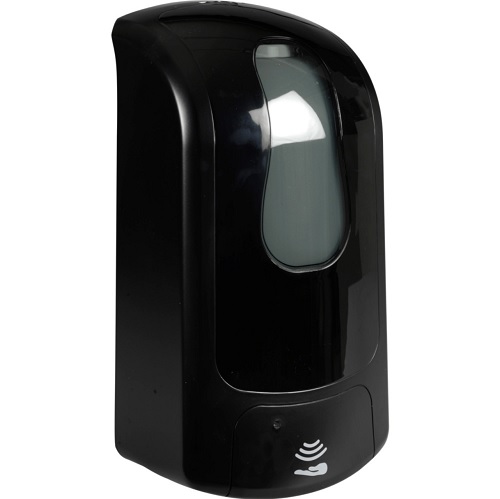 [10227] Sæbe- & spritdispenser, 1000 ml, Sort, t/ flydende eller gel, samt cremesæbe, (1 stk.)