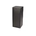 Affaldsspand m/ pedal, 2x60 ltr, 41x35x86,5cm, sort, Tina Trolleys, (1 stk.)