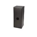 Affaldsspand m/ 2x20 ltr rum, lukket i top og åben front, 34,5x34,5x86,5cm, sort, Tina Trolleys, (1 stk.)