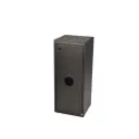 Affaldsspand m/ pedal, 2x20 ltr rum, lukket i top og åben front, 41x35x86,5cm, sort, Tina Trolleys, (1 stk.)