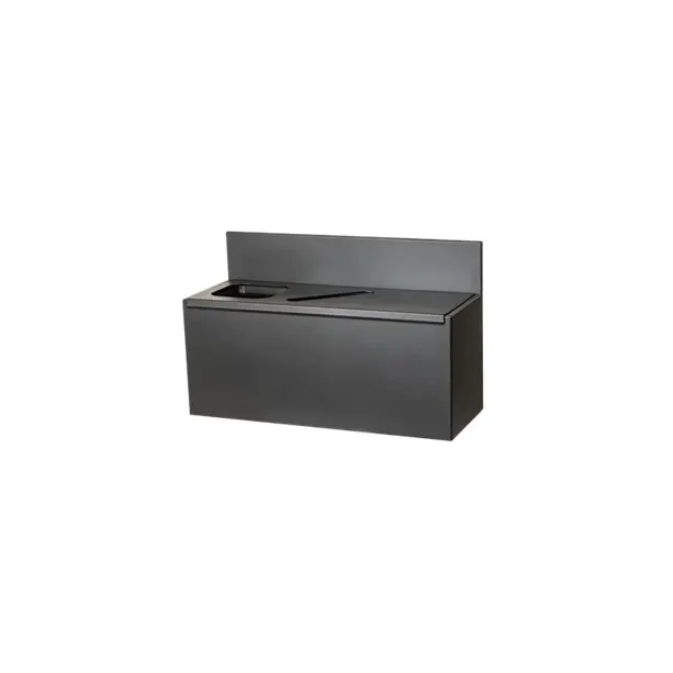 [44019] Væghængt affaldssystem, 3x15 ltr. spande, 80,5x31,5x49,5cm, Tina Trolleys, (1 stk.)
