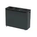 Eco Star affaldsstation m/ 3x60L spande, 70,5x93,5x35,5cm,  (1 stk.)