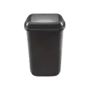 Affaldsspand m/vippelåg, 12 ltr, 35x25x27cm, sort, genanvendt plast, (1 stk.)