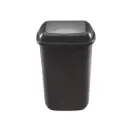 Affaldsspand m/vippelåg, 28 ltr, 49x36x29cm, sort, genanvendt plast, (1 stk.)