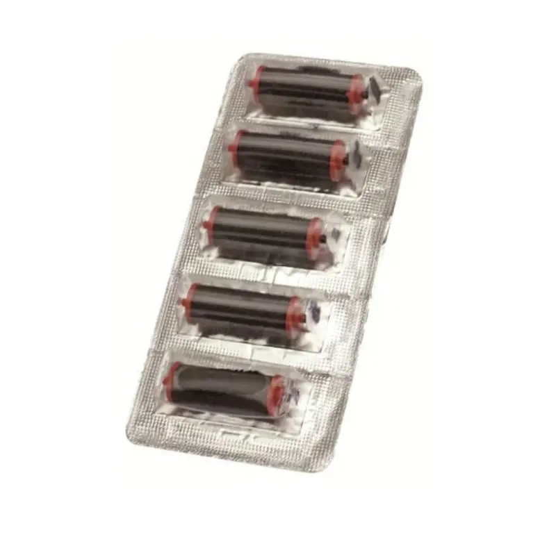 Farverulle til Sato Kendo/Judo, 5 stk. blækruller til etiketpistol, (1 pk.)