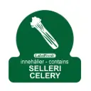 HACCP labels - allergenmærkning, selleri, 3x3 cm, LabelFresh, (pk á 500 stk.)