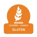 HACCP labels - allergenmærkning, gluten, 3x3 cm, LabelFresh, (pk á 500 stk.)