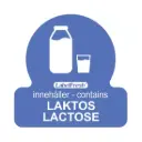 HACCP labels - allergenmærkning, laktose, 3x3 cm, LabelFresh, (pk á 500 stk.)