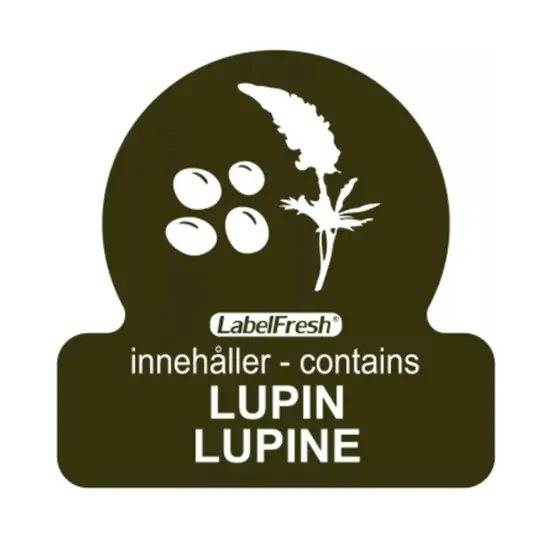 [44372] HACCP labels - allergenmærkning, lupin, 3x3 cm, LabelFresh, (pk á 500 stk.)