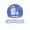 HACCP labels - allergenmærkning, mælkefri (mælkeprotein), 3x3 cm, LabelFresh, (pk á 500 stk.)