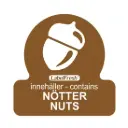 HACCP labels - allergenmærkning, nødder, 3x3 cm, LabelFresh, (pk á 500 stk.)