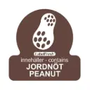 HACCP labels - allergenmærkning, jordnødder, 3x3 cm, LabelFresh, (pk á 500 stk.)