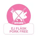 HACCP labels - allergenmærkning, svinekødsfri, 3x3 cm, LabelFresh, (pk á 500 stk.)