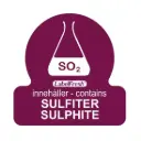 HACCP labels - allergenmærkning, sulfitter, 3x3 cm, LabelFresh, (pk á 500 stk.)