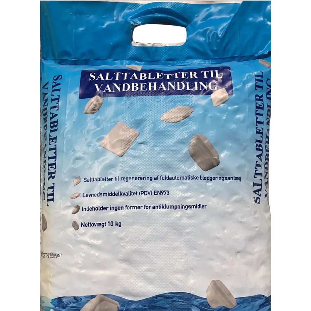 Salttabletter til blødgøringsanlæg, 10 kg, (1 stk.)