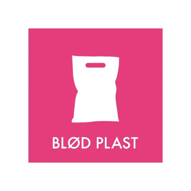 Affaldspiktogram - blød plast, 15x15cm, NMF, (1 stk.)