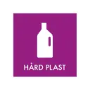 Piktogram til hård plast, 12x12cm, lilla, folie, selvklæbnede, (1 stk.)