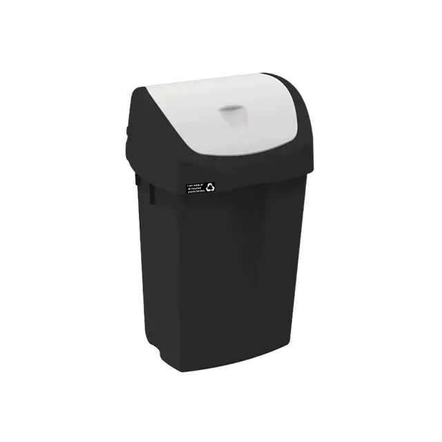 Affaldsspand med vippelåg, 15 liter, hvid, NMF NRW, (1 stk.)