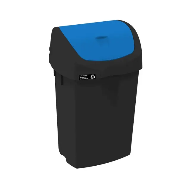 Affaldsspand med vippelåg, 25 liter, blå, NMF NRW, (1 stk.)