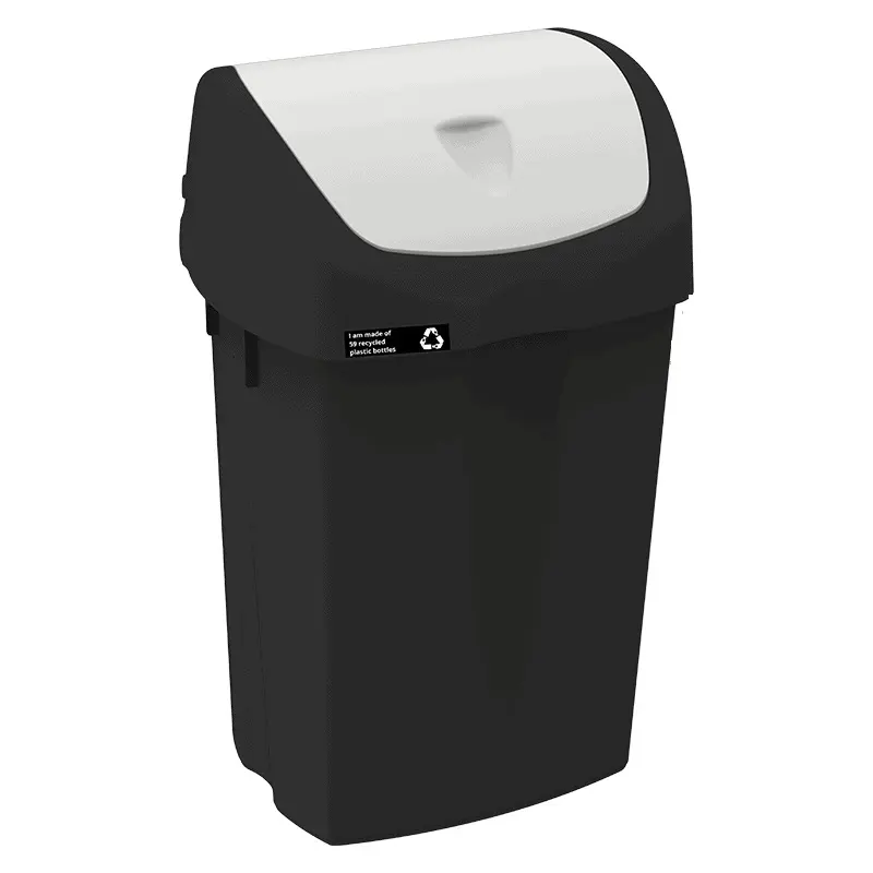 Affaldsspand med vippelåg, 50 liter, hvid, NMF NRW, (1 stk.)
