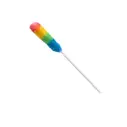 Afstøver med teleskopskaft, nylon, 80-120cm, multifarvet, NMF, (1 stk.)