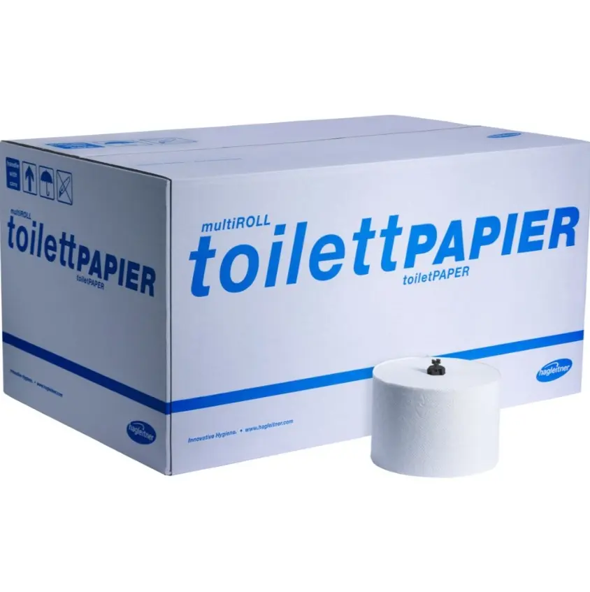 [44970] Toiletpapir, Hagleitner, 3-lags, 67,2m x 9,8cm, Ø13,9cm, hvid, blandingsfibre, (32 ruller)