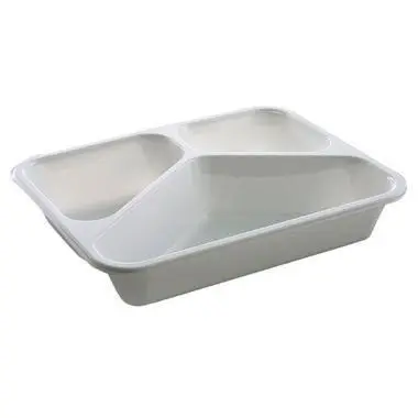 Bakke, 3-rum, 2227-3F, 200/285/520ml, 22.7x17.8x4.3cm, CPET, Hvid, (420 stk.)