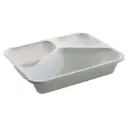 Bakke, 3-rum, 2227-3F, 200/285/520ml, 22.7x17.8x4.3cm, CPET, Hvid, (420 stk.)