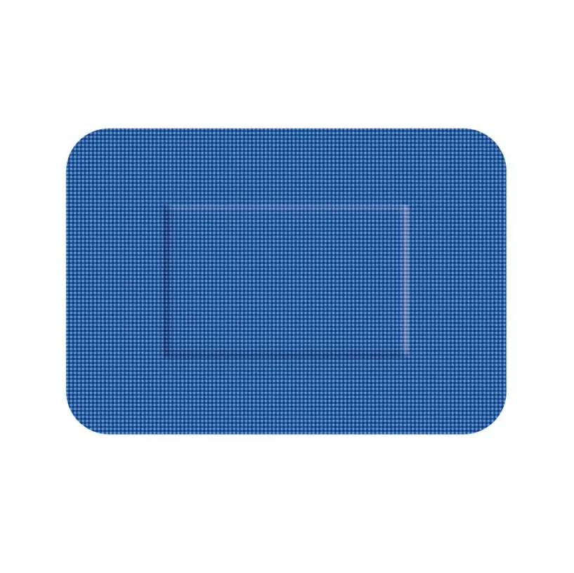 Detekterbare plastre m/ super stretch, 50x72mm, blå, Detectaplast, (pk á 50 stk.)