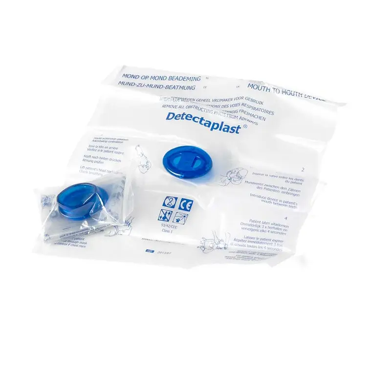 Genoplivningsmaske, mund-til-mund, Detectaplast CareSaver 5109, (1 stk.)