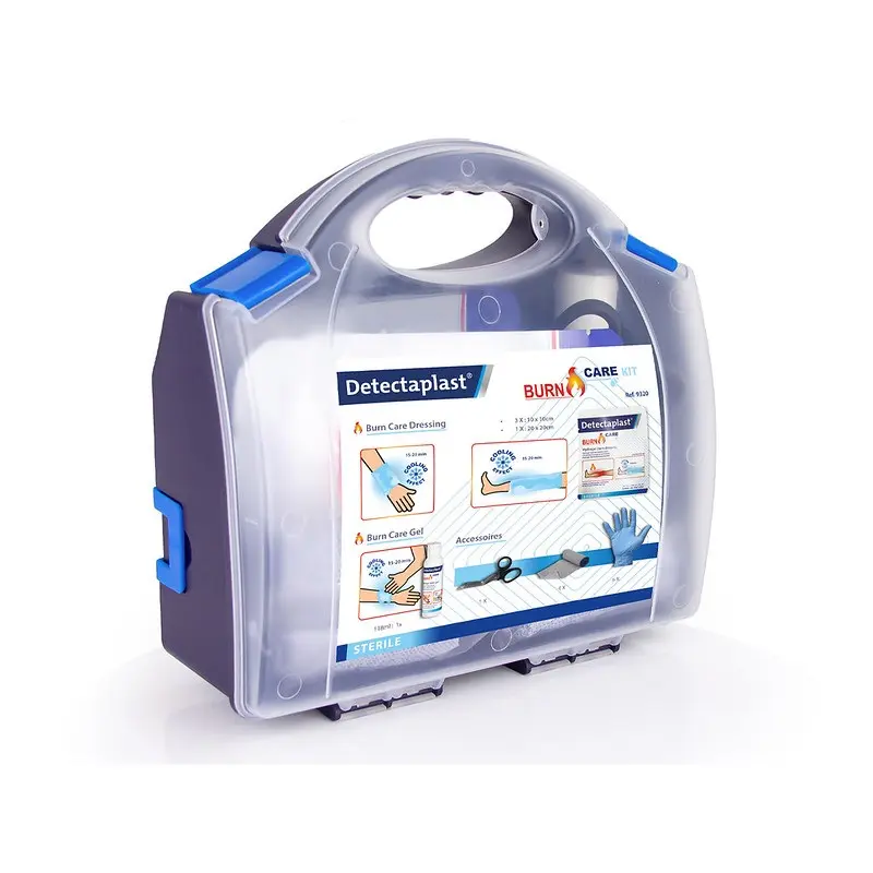 Førstehjælpskasse t/ brandsår, Detectaplast, (1 stk.)