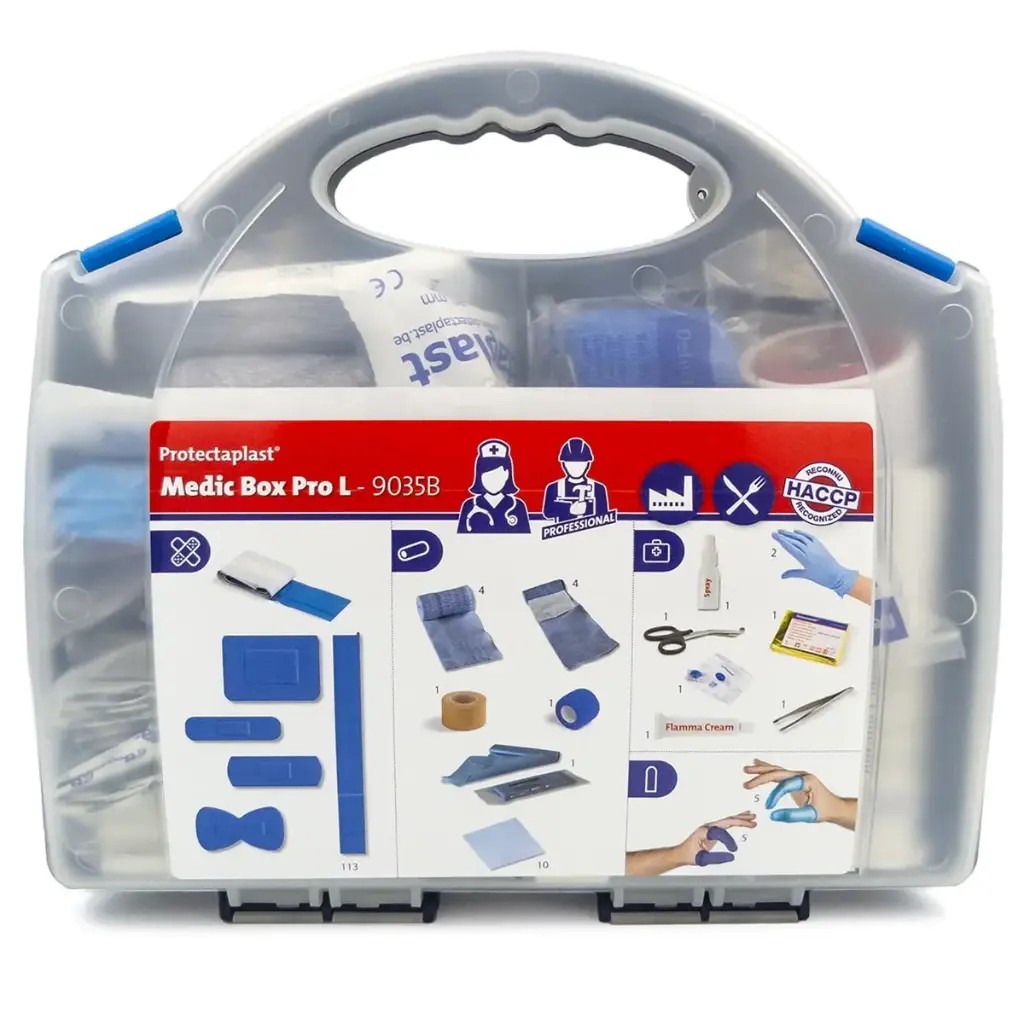 [45753] Førstehjælpskasse, Medic Box Pro Large, 28x30x10,5cm, Protectaplast, (1 stk.)
