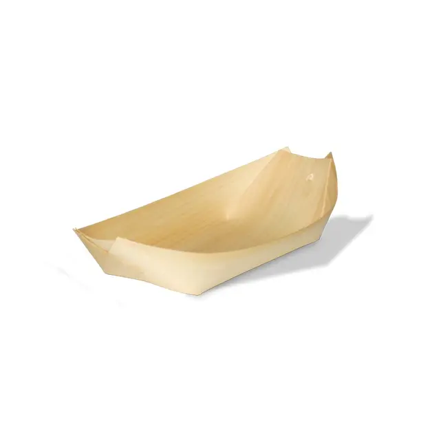 [45762] Træbåd til mad, 19 cm, (1000 stk.)