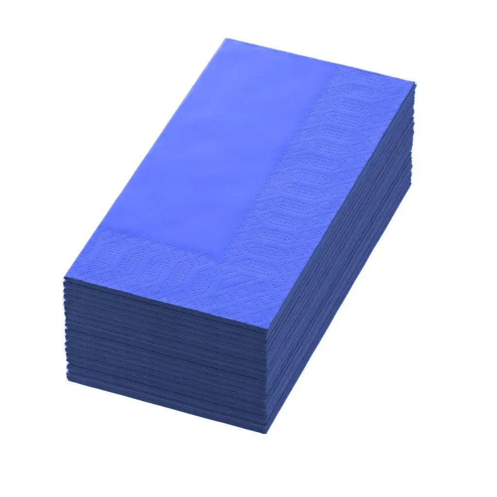 Middagsserviet, 40x40cm, 1/8fold, mørkeblå, 3-lags, Duni, (1250 Stk.)