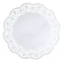 Kagepapir, Ø34cm, hvid, papir, udhugget, rund, (2000 stk.)