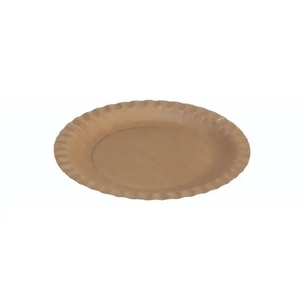 Paptallerken, flad, Ø18cm, Naturesse, (1000 stk.)