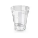 Plastikkrus, 300ml/12oz, Ø9,6cm, PLA, printet SUP, glasklar, Naturesse, (1200 stk.)