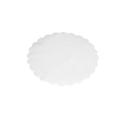 [46498] Kopunderlag, 9cm, 1-lags, præget, hvid, (1000 stk.)