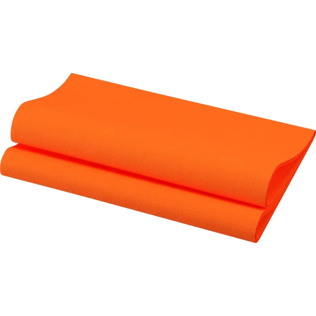 Middagsserviet, Bio Dunisoft, 40x40cm, Sun Orange, Duni, (360 stk.)