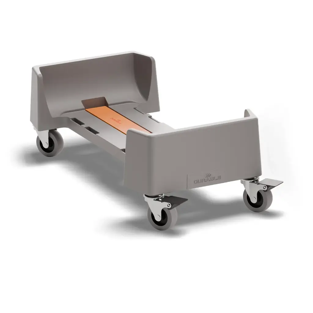 [46607] Affaldsvogn t/ DURABIN 60l, 240x165x495 mm, rPP, grå, DURABLE, (1 stk.)