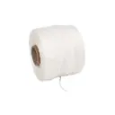 Pressegarn, hvid, 3-slået, m/rør, 4 mm, PP, ca 1.7 kg/rulle, (6 stk.)