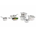 Grydesæt – 11 dele med gryder 16/20/24 cm, stegepander 24/28 cm & kasserolle 16 cm med låg, CLASSIC, C&T, (1 sæt)