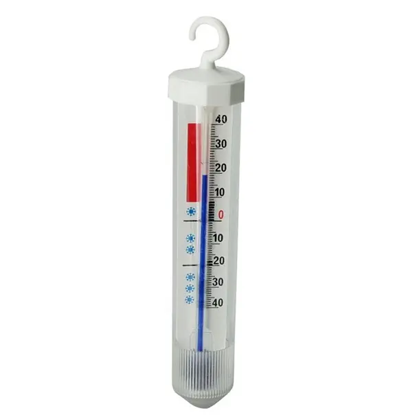 [46668] Køleskabstermometer, Ø2.5x12cm, -40 til +40C, (1 stk.)