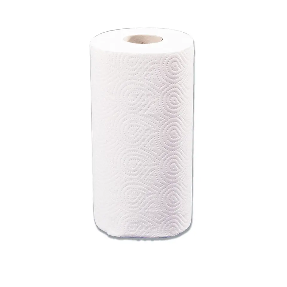 Køkkenrulle, GS-Basic, 2-lags, 22m x 22,4cm, Ø10cm, hvid, nyfibre, (20 stk.)