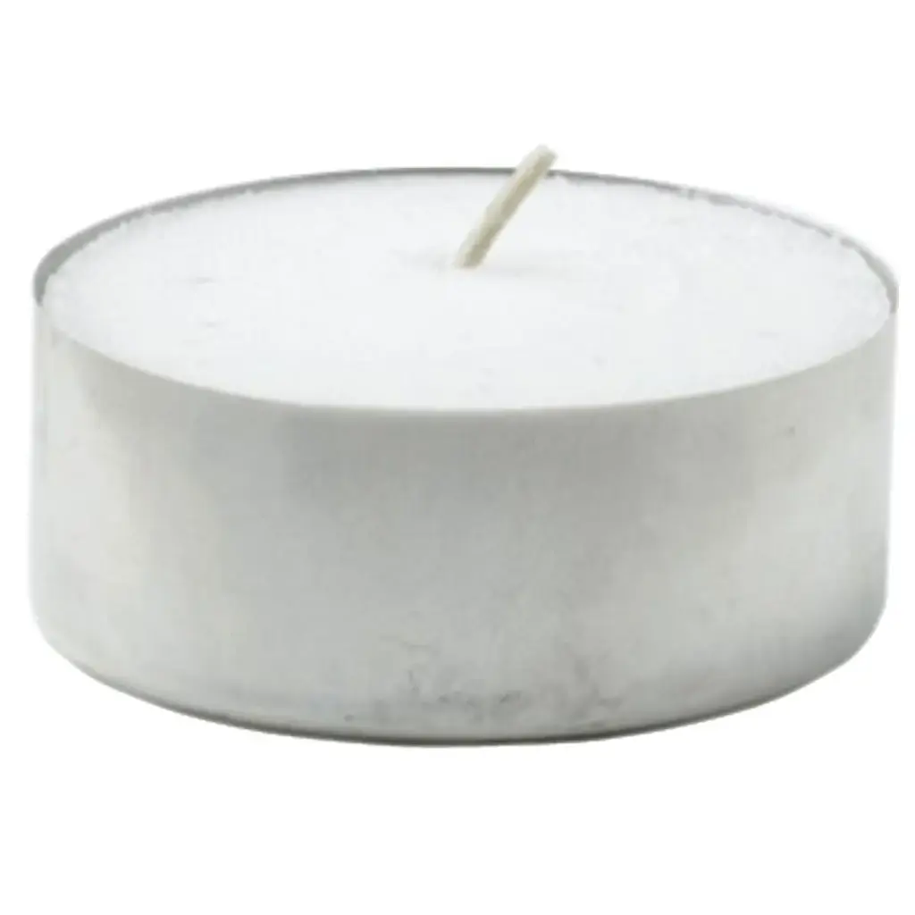 [46684] Fyrfadslys, Emotion, 2cm, Ø3,7cm, hvid, 8 timer, paraffin, (500 stk.)