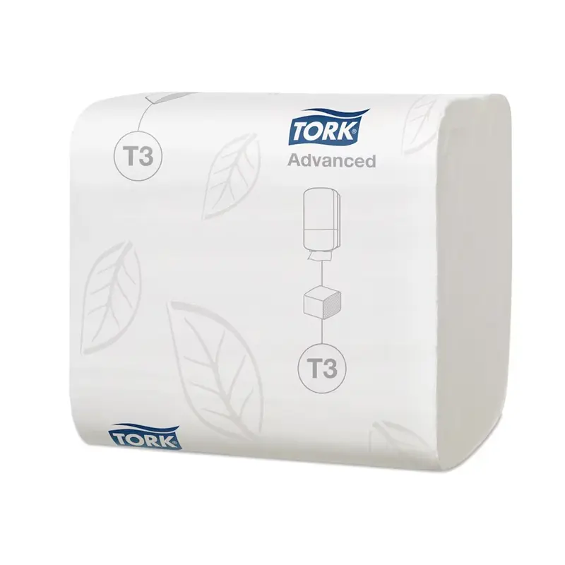 Foldet toiletpapir, T3, 2-lags, Advanced, Tork 114277, (36pk á 252 stk.)