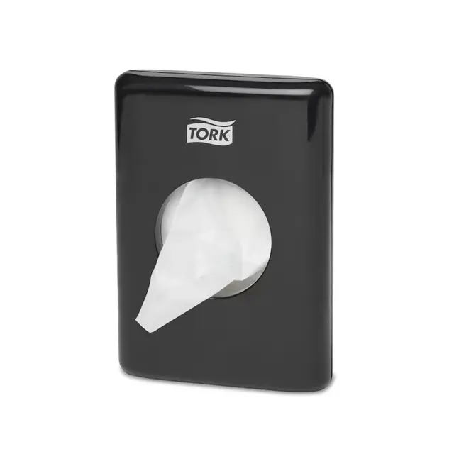 [46733] Dispenser til hygiejneposer, B5, sort, Tork 566008, (1 stk.)