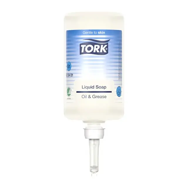 Håndsæbe t/ olie & fedt, uden farve og parfume, S1, 1L, Premium, Tork 420401, (6 stk.)